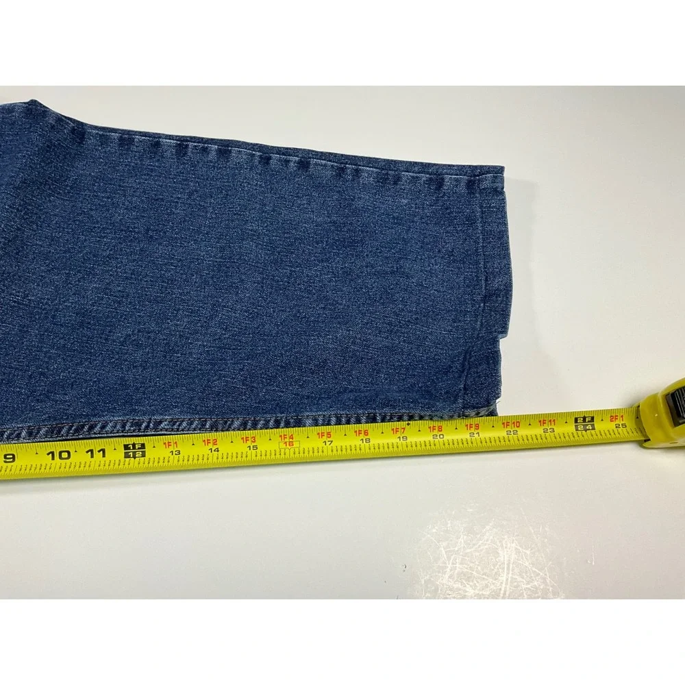 Wrangler Mens Blue Denim Straight Leg Jeans Premium Quality Comfort 44x29